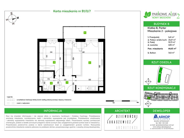 Mieszkanie w inwestycji Osiedle Parkowe Aleje 2, symbol B1/0/7 » nportal.pl