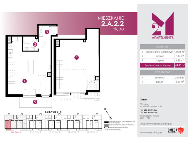 Mieszkanie w inwestycji 2M Apartments, symbol 2.A.2.2 » nportal.pl