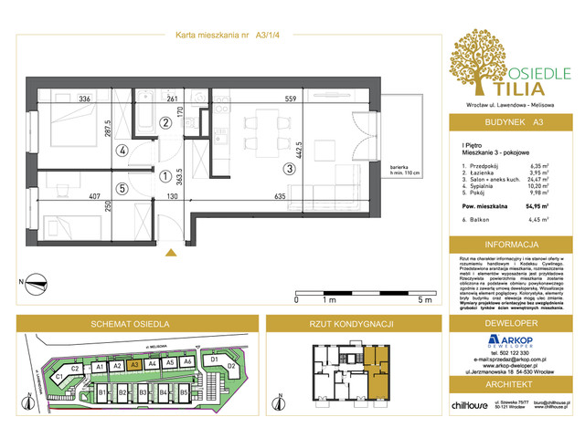 Mieszkanie w inwestycji Osiedle Tilia, symbol A3/1/4 » nportal.pl