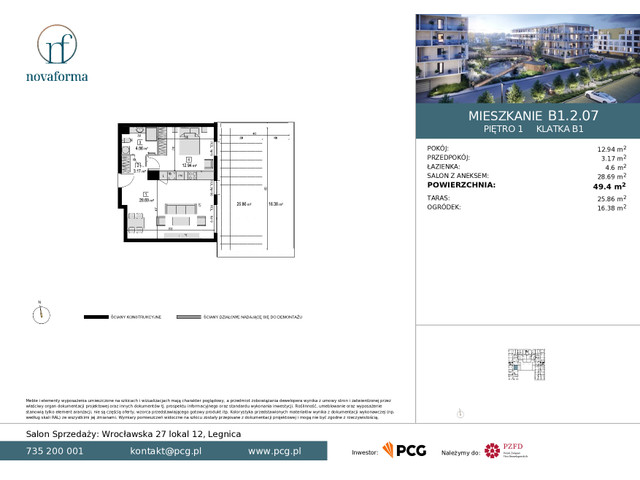 Mieszkanie w inwestycji Novaforma II, symbol B1.2.07 » nportal.pl