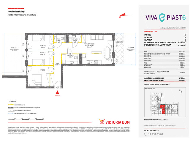 Mieszkanie w inwestycji VIVA PIAST, symbol 6_100 » nportal.pl