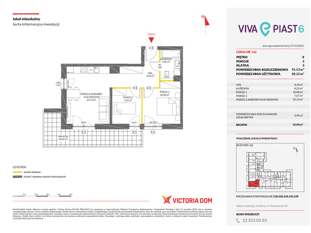 Mieszkanie w inwestycji VIVA PIAST, symbol 6_166 » nportal.pl