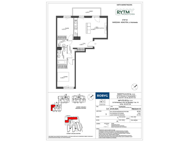 Mieszkanie w inwestycji Rytm Mokotowa, symbol RM/2A/A/1/5 » nportal.pl