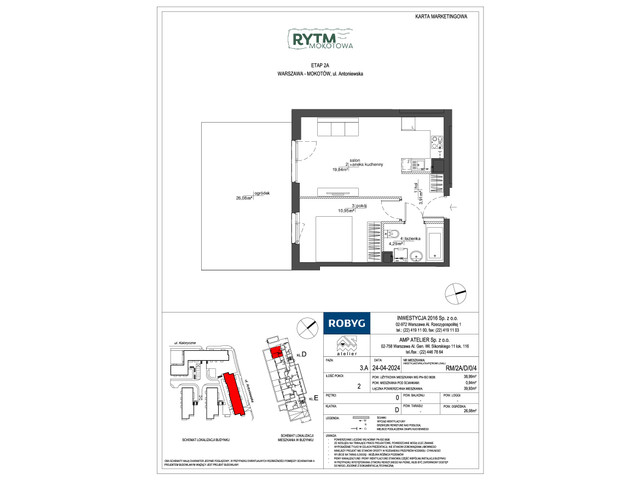 Mieszkanie w inwestycji Rytm Mokotowa, symbol RM/2A/D/0/4 » nportal.pl