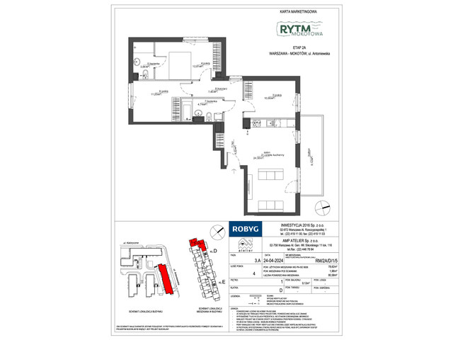 Mieszkanie w inwestycji Rytm Mokotowa, symbol RM/2A/D/1/5 » nportal.pl