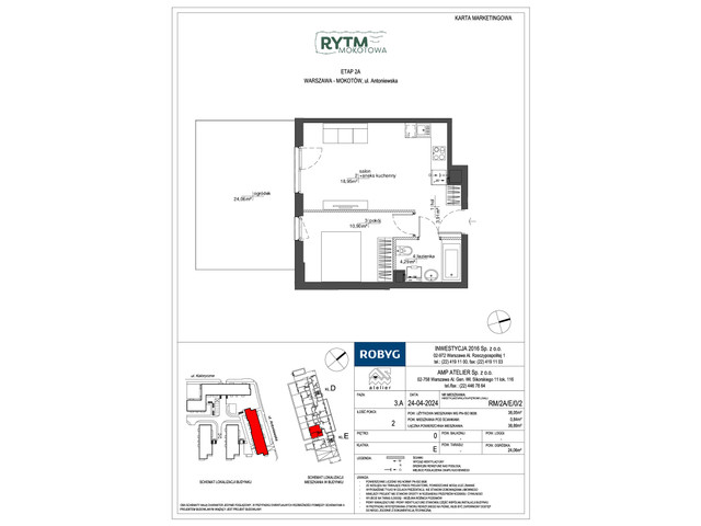 Mieszkanie w inwestycji Rytm Mokotowa, symbol RM/2A/E/0/2 » nportal.pl