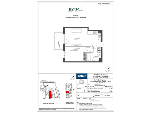 Mieszkanie w inwestycji Rytm Mokotowa, symbol RM/2A/F/1/3 » nportal.pl