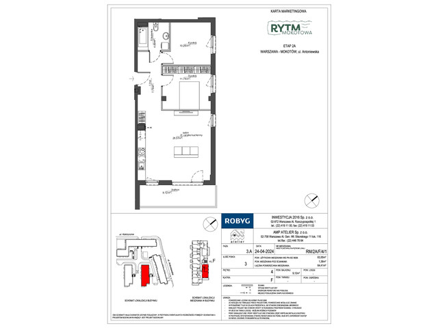 Mieszkanie w inwestycji Rytm Mokotowa, symbol RM/2A/F/4/1 » nportal.pl