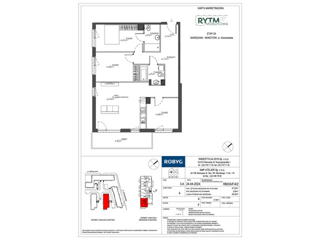 Mieszkanie w inwestycji Rytm Mokotowa, symbol RM/2A/F/4/2 » nportal.pl