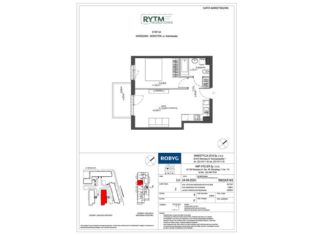 Mieszkanie w inwestycji Rytm Mokotowa, symbol RM/2A/F/4/5 » nportal.pl