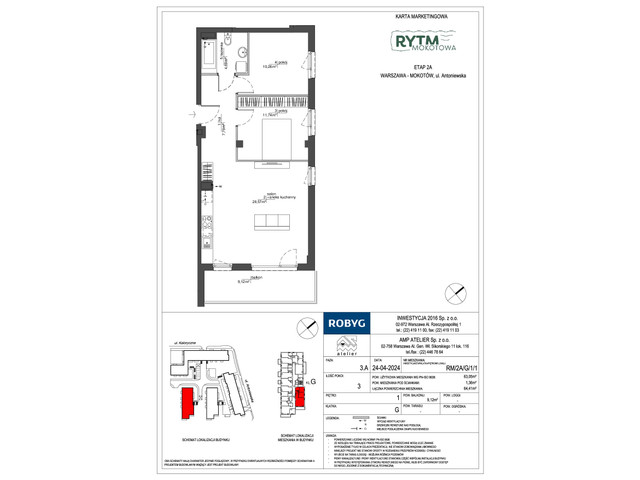 Mieszkanie w inwestycji Rytm Mokotowa, symbol RM/2A/G/1/1 » nportal.pl