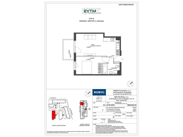 Mieszkanie w inwestycji Rytm Mokotowa, symbol RM/2A/G/1/6 » nportal.pl