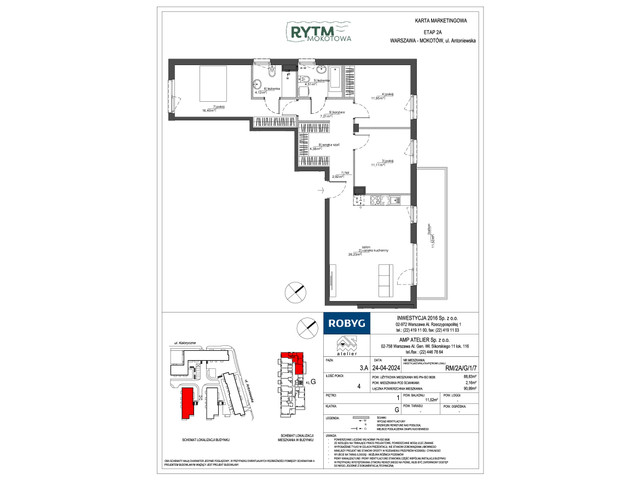 Mieszkanie w inwestycji Rytm Mokotowa, symbol RM/2A/G/1/7 » nportal.pl