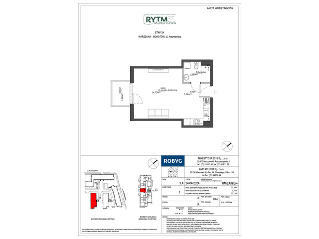 Mieszkanie w inwestycji Rytm Mokotowa, symbol RM/2A/G/3/4 » nportal.pl