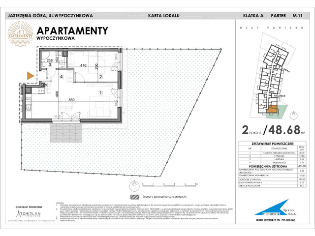 Mieszkanie w inwestycji Apartamenty Wypoczynkowa, symbol 11 » nportal.pl