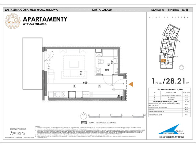 Mieszkanie w inwestycji Apartamenty Wypoczynkowa, symbol 45 » nportal.pl