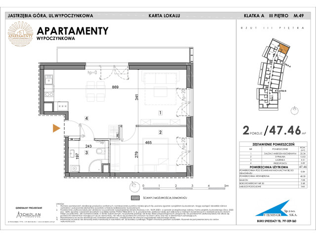 Mieszkanie w inwestycji Apartamenty Wypoczynkowa, symbol 49 » nportal.pl