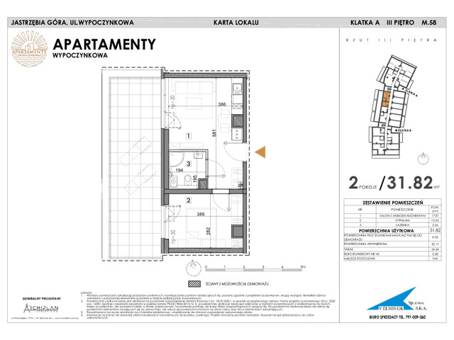 Mieszkanie w inwestycji Apartamenty Wypoczynkowa, symbol 58 » nportal.pl