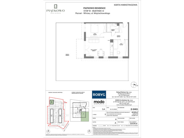 Mieszkanie w inwestycji Piątkowo Residence, symbol D_0M01 » nportal.pl