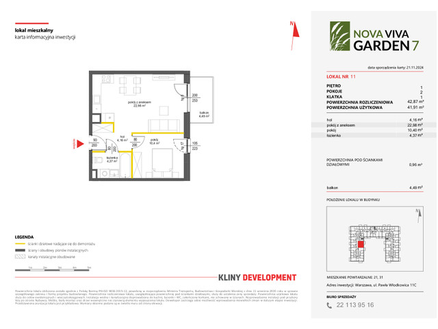 Mieszkanie w inwestycji NOVA VIVA GARDEN, symbol 7_A_11 » nportal.pl