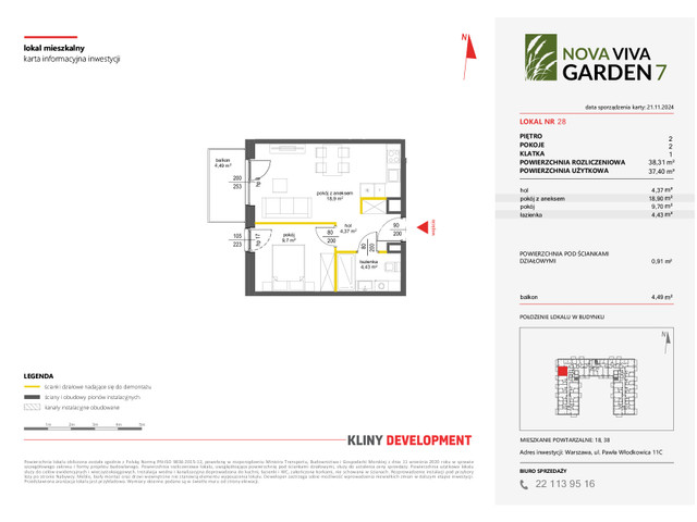 Mieszkanie w inwestycji NOVA VIVA GARDEN, symbol 7_A_28 » nportal.pl