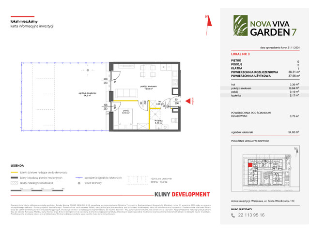 Mieszkanie w inwestycji NOVA VIVA GARDEN, symbol 7_A_8 » nportal.pl