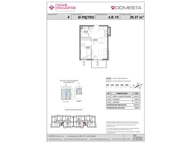 Mieszkanie w inwestycji Nowe Południe, symbol 4.B.19 » nportal.pl