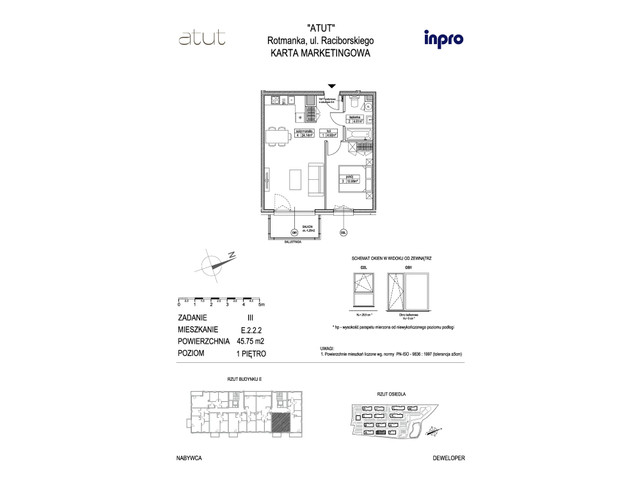 Mieszkanie w inwestycji Atut, symbol E.2.2.2 » nportal.pl