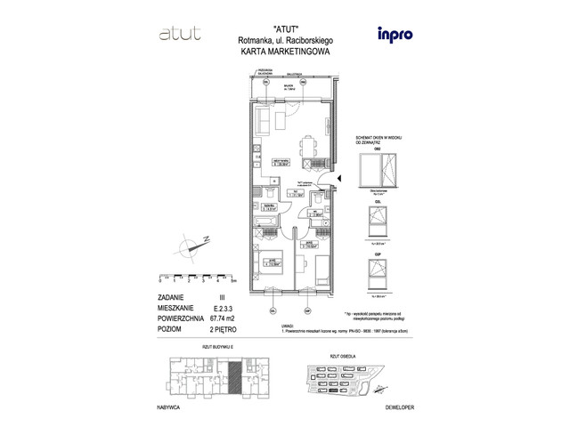 Mieszkanie w inwestycji Atut, symbol E.2.3.3 » nportal.pl