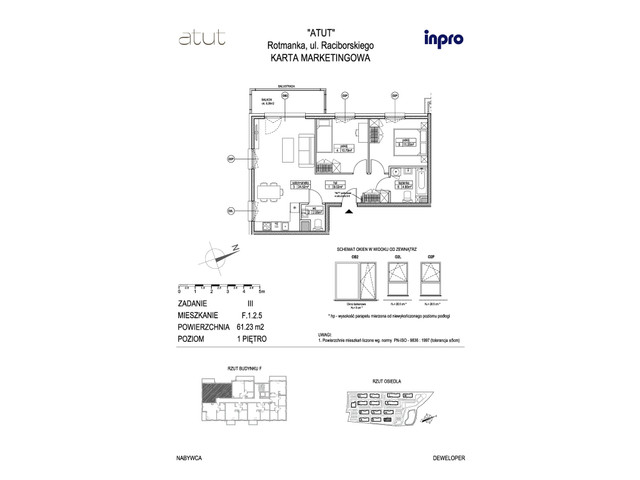 Mieszkanie w inwestycji Atut, symbol F.1.2.5 » nportal.pl