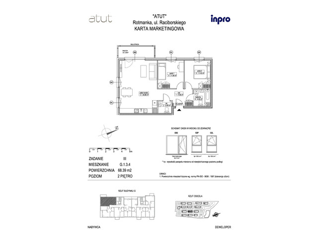 Mieszkanie w inwestycji Atut, symbol G.1.3.4 » nportal.pl