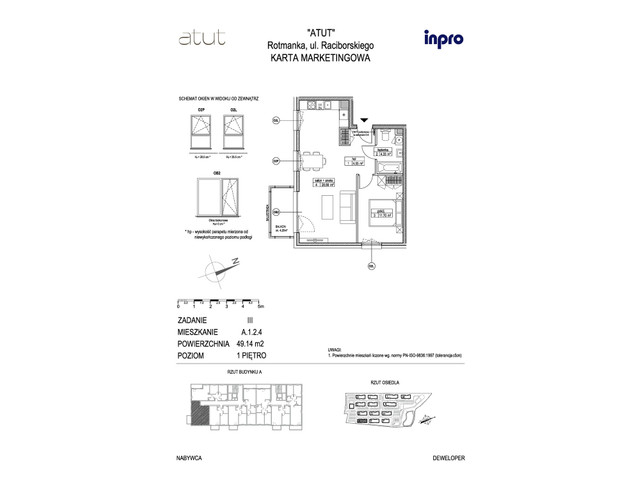 Mieszkanie w inwestycji Atut, symbol A.1.2.4 » nportal.pl