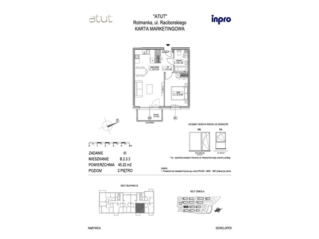 Mieszkanie w inwestycji Atut, symbol B.2.3.3 » nportal.pl