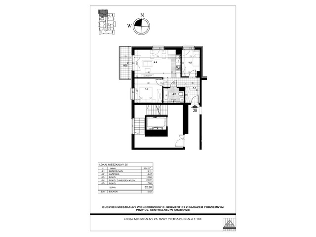 Mieszkanie w inwestycji Centralna C, symbol 25 » nportal.pl