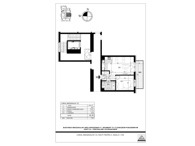 Mieszkanie w inwestycji Centralna C, symbol 33 » nportal.pl