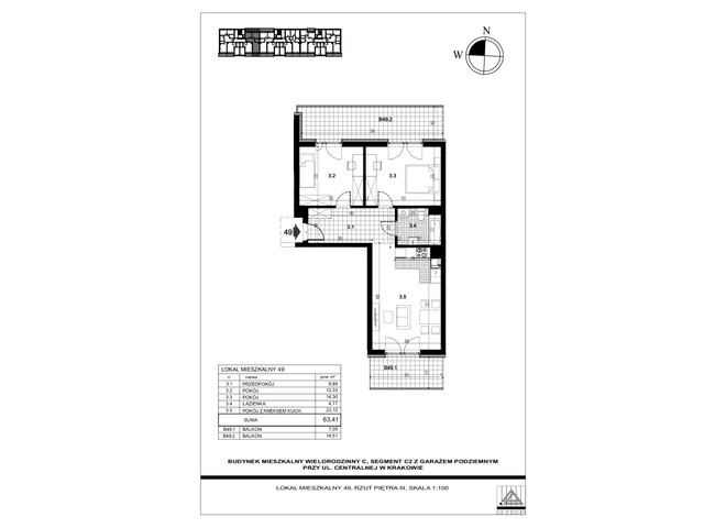 Mieszkanie w inwestycji Centralna C, symbol 49 » nportal.pl
