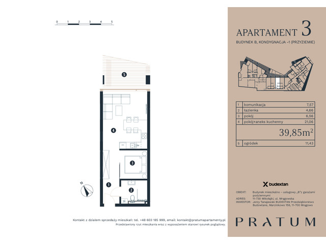 Mieszkanie w inwestycji Pratum Apartamenty Etap I, symbol A3 » nportal.pl