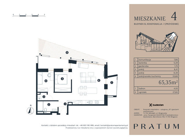 Mieszkanie w inwestycji Pratum Apartamenty Etap I, symbol M4 » nportal.pl