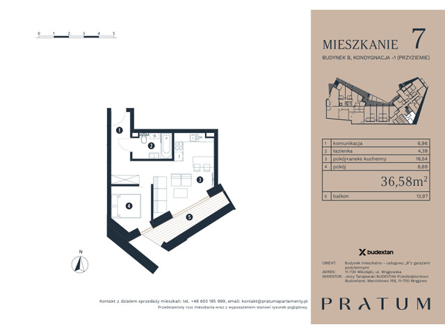 Mieszkanie w inwestycji Pratum Apartamenty Etap I, symbol M7 » nportal.pl