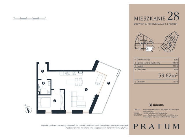 Mieszkanie w inwestycji Pratum Apartamenty Etap I, symbol M28 » nportal.pl