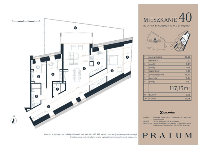 Mieszkanie w inwestycji Pratum Apartamenty Etap I, symbol M40 » nportal.pl