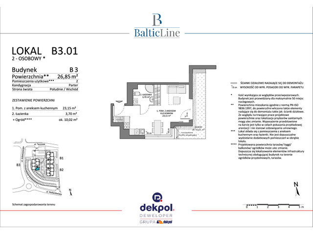 Mieszkanie w inwestycji Baltic Line, budynek Rezerwacja, symbol B3.01 » nportal.pl