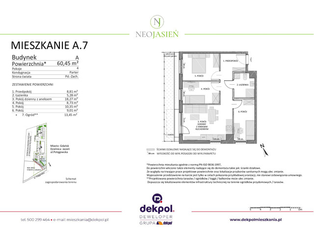 Mieszkanie w inwestycji Neo Jasień, budynek Rezerwacja, symbol A.7 » nportal.pl