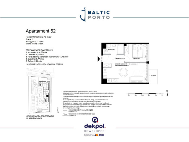 Mieszkanie w inwestycji Baltic Porto, budynek Rezerwacja., symbol M52 » nportal.pl