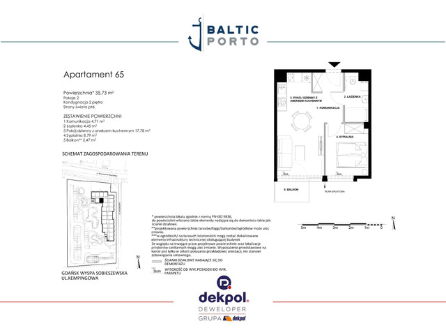 Mieszkanie w inwestycji Baltic Porto, budynek Promocja!, symbol M65 » nportal.pl