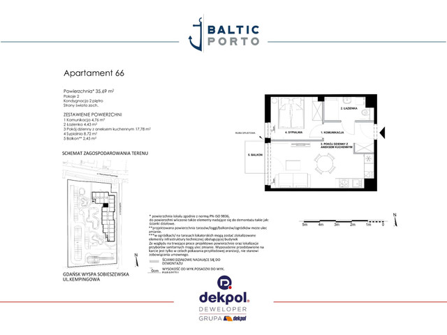 Mieszkanie w inwestycji Baltic Porto, budynek Promocja!, symbol M66 » nportal.pl