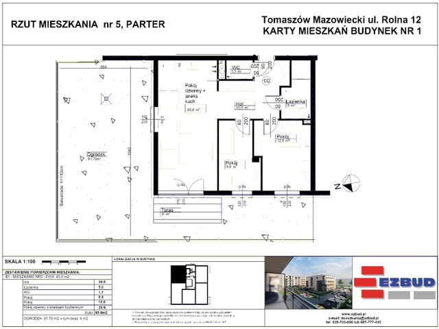 Mieszkanie w inwestycji Rolna 8/14 etap II, symbol B1/5 » nportal.pl