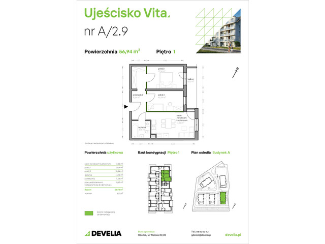 Mieszkanie w inwestycji Ujeścisko Vita, symbol A/2.9 » nportal.pl