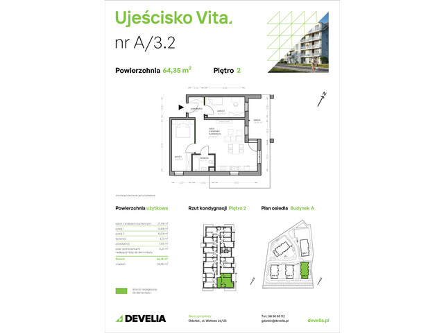 Mieszkanie w inwestycji Ujeścisko Vita, symbol A/3.2 » nportal.pl