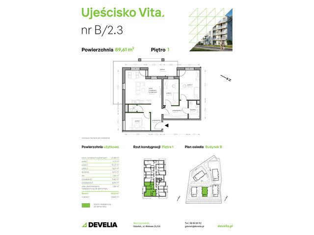 Mieszkanie w inwestycji Ujeścisko Vita, symbol B/2.3 » nportal.pl